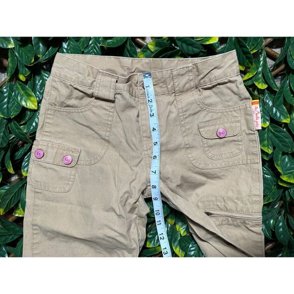 VINTAGE y2k The Cheetah Girls Tan Khaki Capris Size 12 - Picture 8 of 10